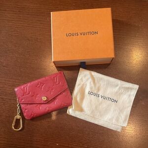 Louis Vuitton Empreinte Keychain Pouch Red